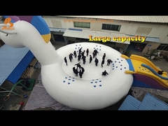 ยูนิคอร์นเป่าลมผ้าใบกันน้ำ PVC หนา 0.9 มม. สำหรับสวนน้ำ ชายหาด