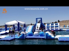 เครดิตฟรี ปาร์คน้ําแบบปรับปรุงแบบอัดลม ผู้ผลิต Bouncia Inflatables